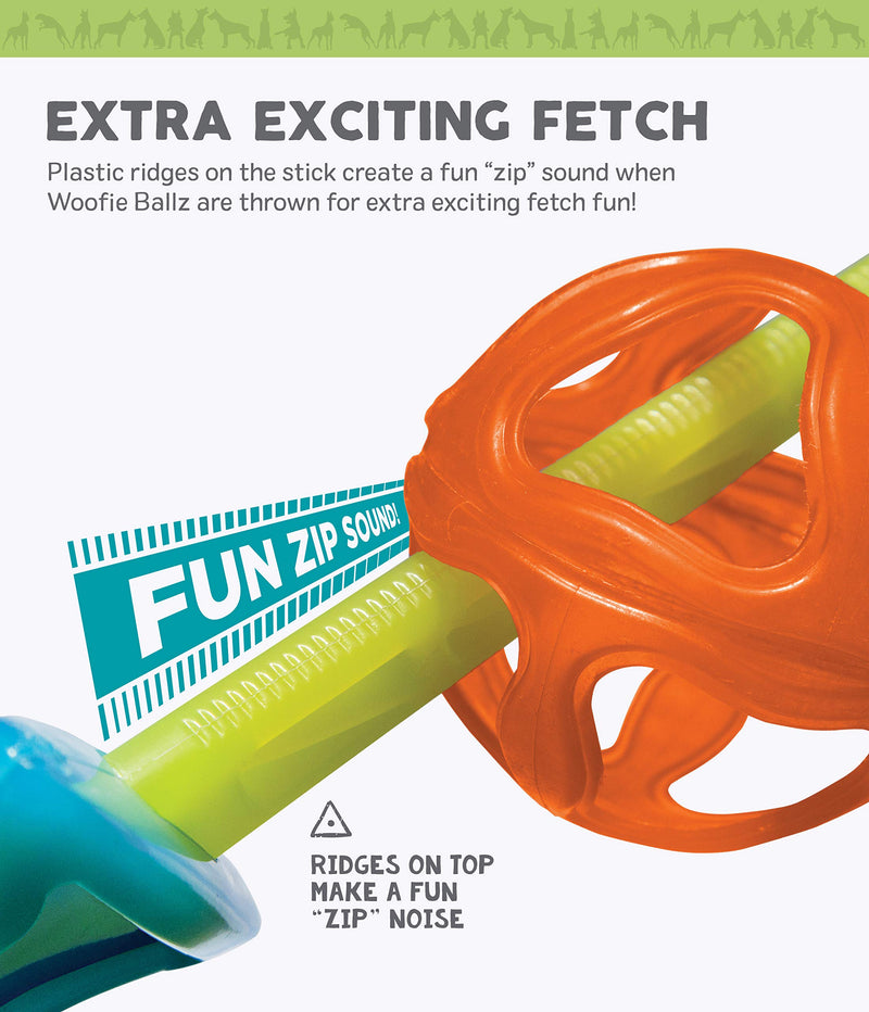 Outward Hound Zipstick Launcher Ball Thrower Fetch Dog Toy - 2 Balls Included - PawsPlanet Australia