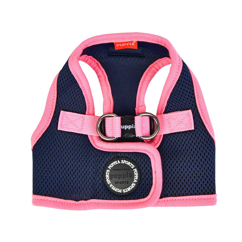 Puppia Soft Vest Dog Harness II and adjustable harness for small or medium dogs Navy Blue L - PawsPlanet Australia