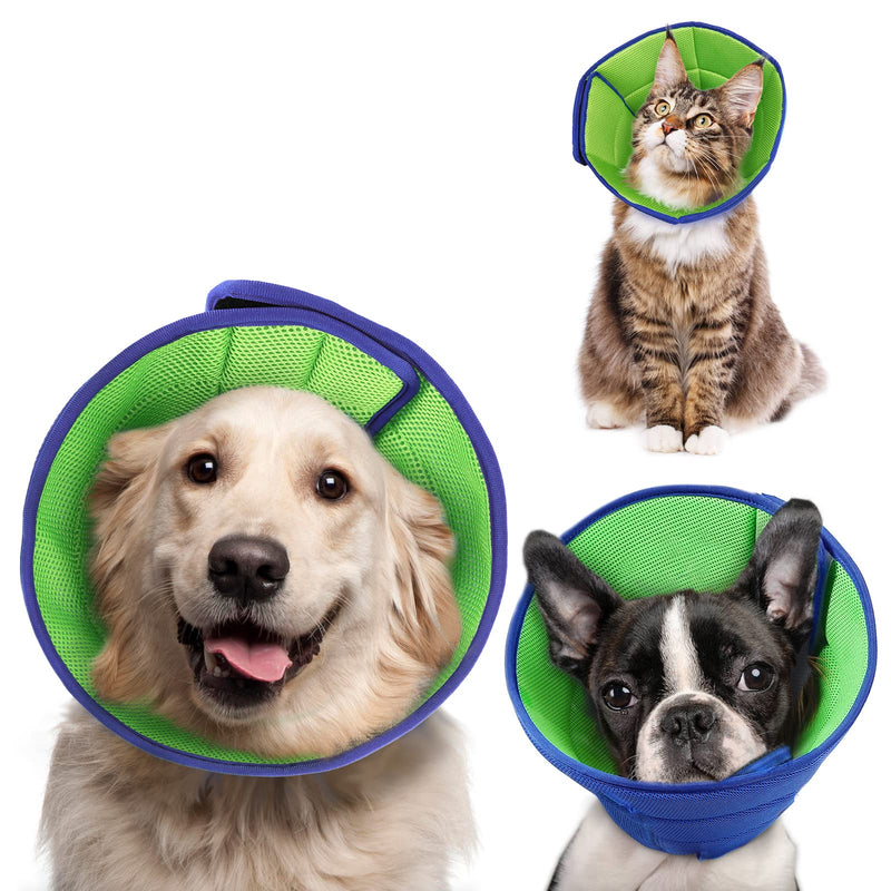 ROZKITCH Dog Cone After Surgery, Super Soft Dog Anti Licking Collar for Small Medium Large Dog, Breathable Adjustable Dog Recovery Collar for Pets Cat, Lightweight E-Collars Pet Cone L - PawsPlanet Australia