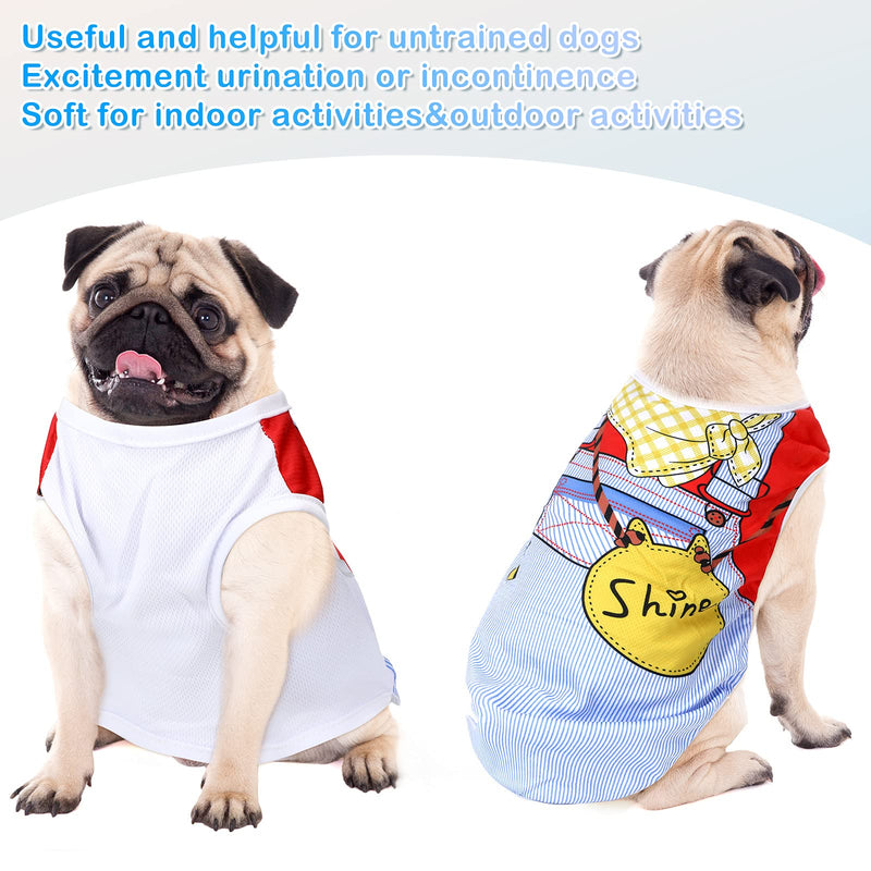 6 Pieces Summer Pet Clothes Doggie Vest Clothes Puppy Clothing Dog Sleeveless Shirts Puppy Breathable Mesh Apparel Outfits for Pet Dog Cat (X-Small) X-Small - PawsPlanet Australia