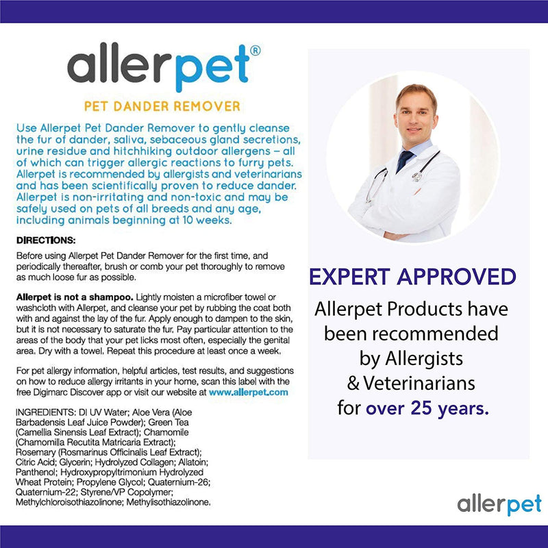 Allerpet Pet Allergen Remover 355ml (Pack of 1) - PawsPlanet Australia