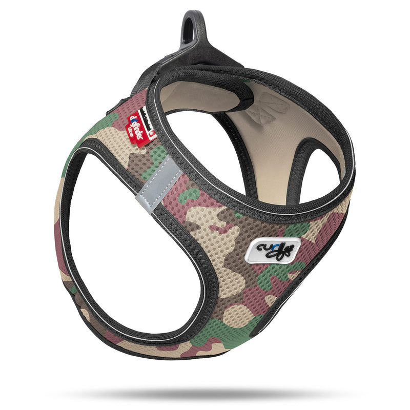 Classic Vest Harness Air Mesh with curli D-Ring Buckle Camo XS camouflage - PawsPlanet Australia