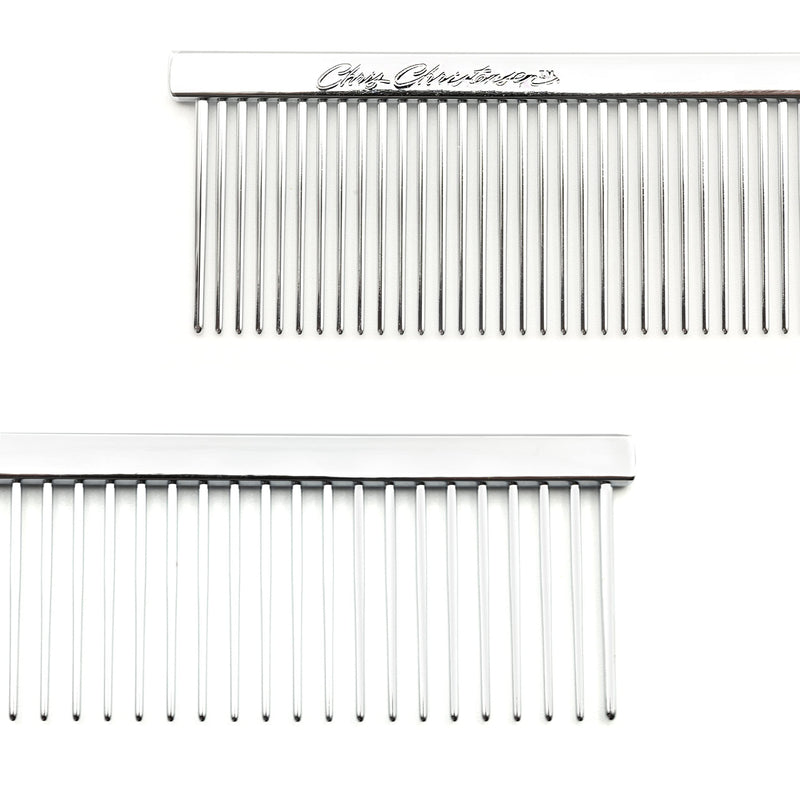 Chris Christensen Butter Comb Metallic 7.5 Inch Fine/Coarse - PawsPlanet Australia