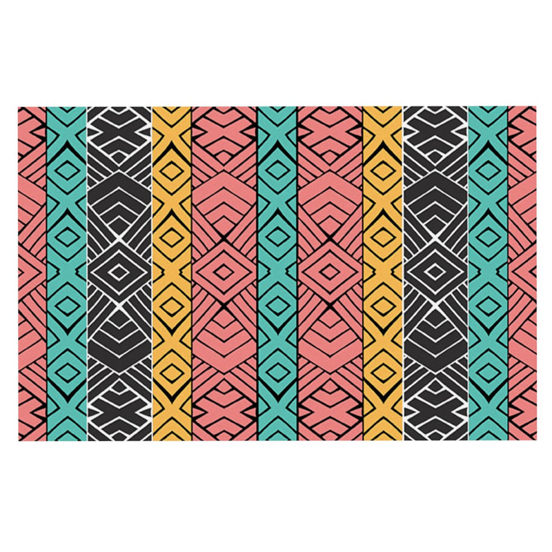 [Australia] - KESS InHouse Pom Graphic Design Artisan Pink Teal Feeding Mat for Pet Bowl, 24 by 15-Inch 