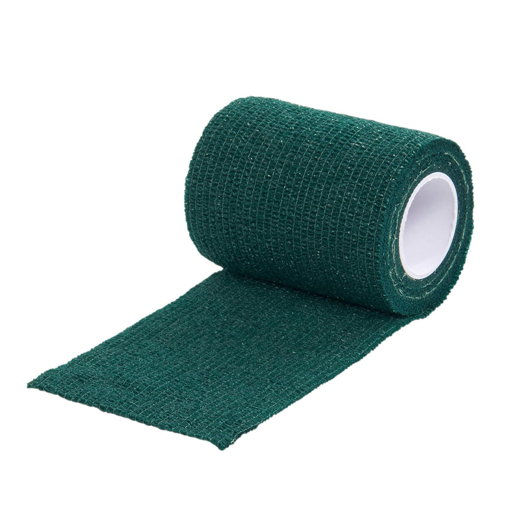 Kruuse Vet-Flex bandage (self-adhesive bandage for animals, elastic bandage, skin-friendly bandage rolls for fixing bandages, splints, catheters), 7.5 cm x 4.5 m, color: green - PawsPlanet Australia