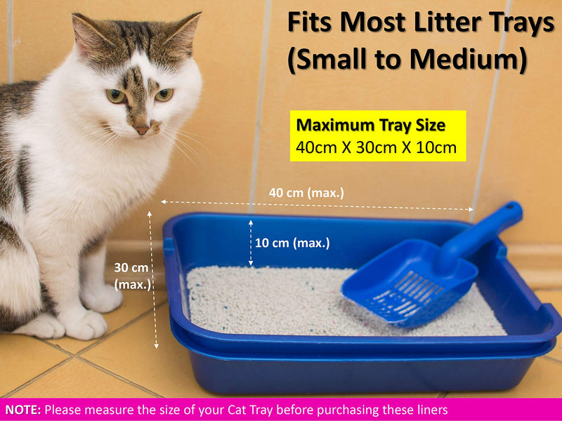 Pet Touch 24 Kitty Cat Litter Trays Liners | Cat Tray Liners | Fits to Most Cat Litter Tray Liners | Disposable & Hygienic Cat Litter Liners (1 Box (24 Liners)) 1 Box (24 Liners) - PawsPlanet Australia