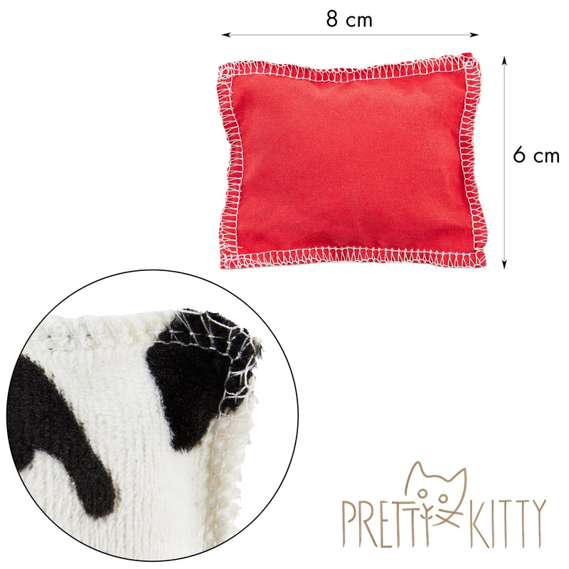 PRETTY KITTY cat pillow for cats: 10 cat pillows with catnip and valerian in a cat toy set - catnip pillow for cats - valerian pillow for cats - toy cat cat toys - PawsPlanet Australia