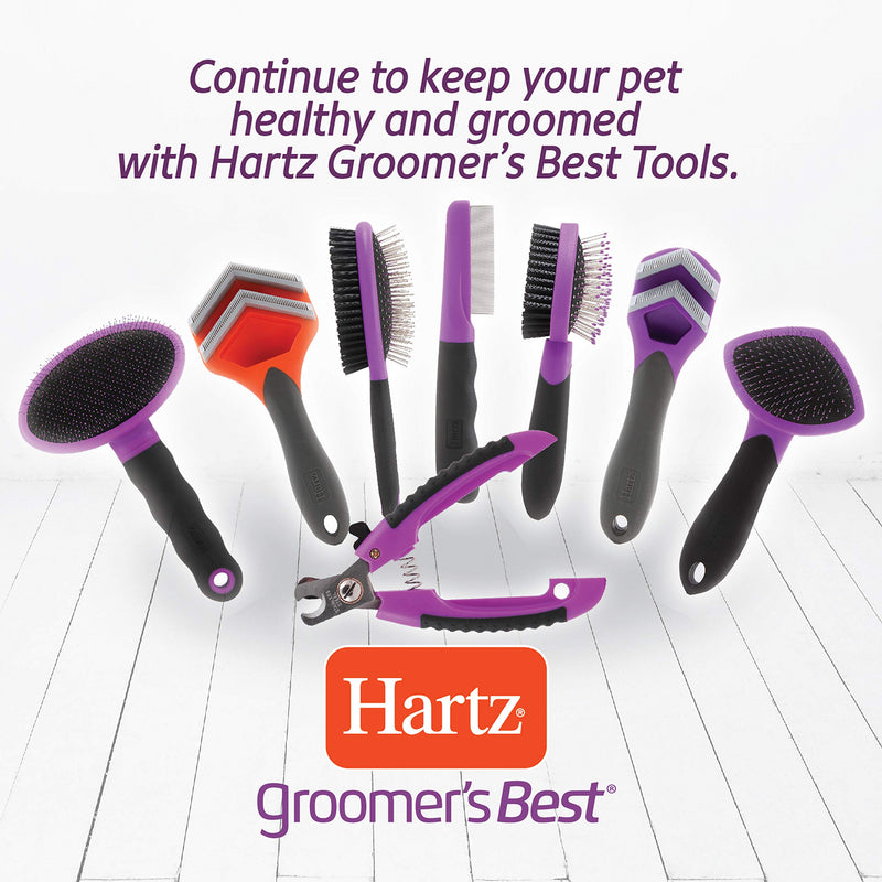 Hartz Groomer's Best Fur Fetcher Deshedder Dog Brush, Deshedding Dog and Puppy Brush for All Sizes to Remove Loose Hair & Help Dog Shedding - PawsPlanet Australia