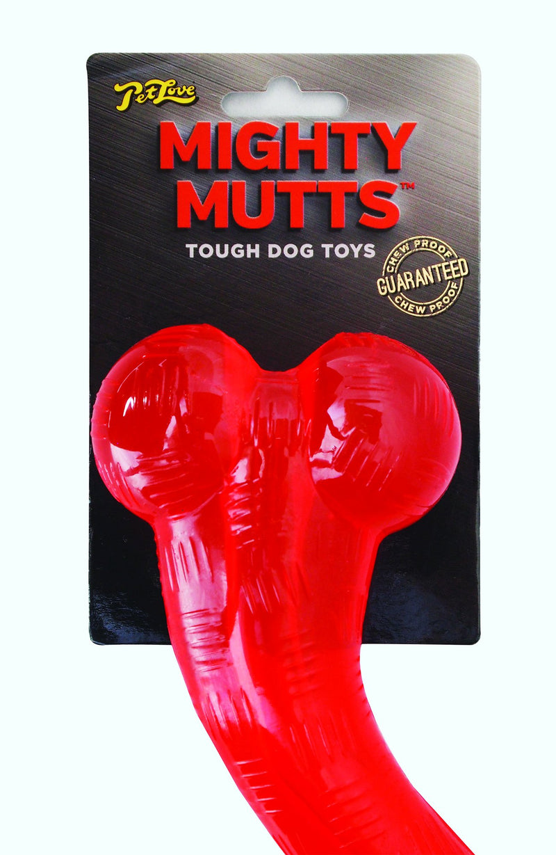 PetLove Mighty Mutts Tough Dog Toys Rubber S-Bone - PawsPlanet Australia