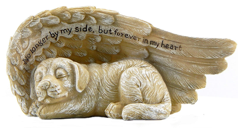 [Australia] - Bellaa 22830 Angel Dog Pet Memorial Grave Marker Tribute Statue 8 Inch 