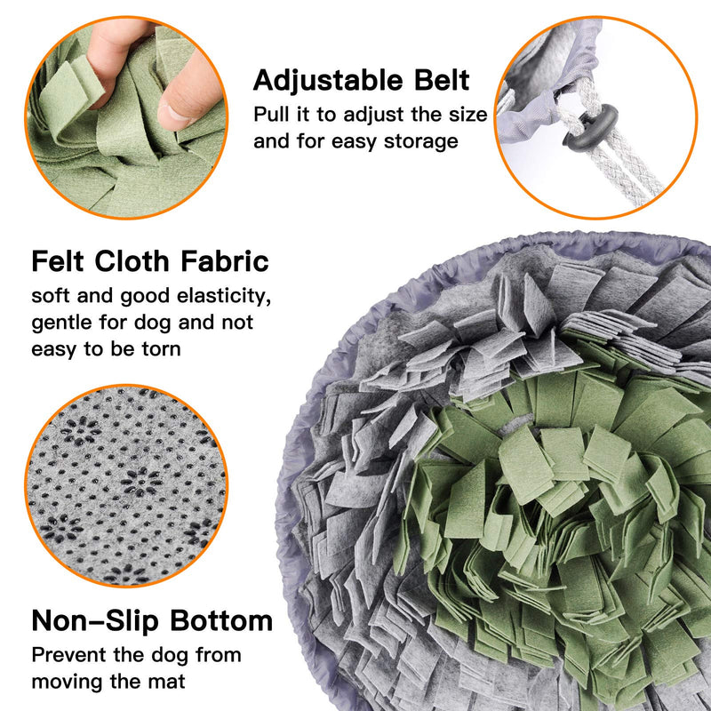 PatiencET Snuffle Mat for Dogs Feeding and Puzzle Games with Stress Relief for Dogs Trainiing Mats Durable and Machine Washable - PawsPlanet Australia