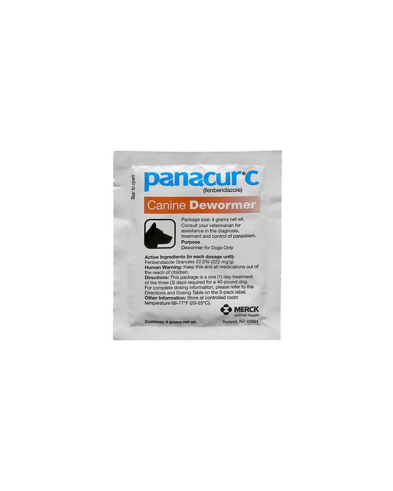 Panacur C Canine Dewormer (Fenbendazole), 4 Gram - PawsPlanet Australia