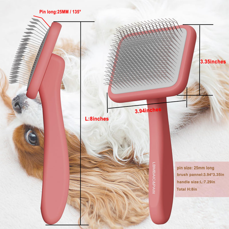 Slicker brush for dogs doodle grooming brush poodle brush with long soft pin dog slicker brush perfect for thick fur dogs fluffy,grooming,shedding.goldendoodle dog slicker brush.(Large) - PawsPlanet Australia