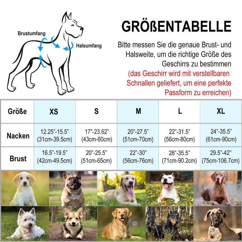 Bpawser Light Up Dog Harness LED Dog Harness No-Pull with Handle Rechargeable Lighted Dog Vest Harness Dog Harness for X-Small Small Medium Large X-Large Size (Pink,L) L Pink - PawsPlanet Australia