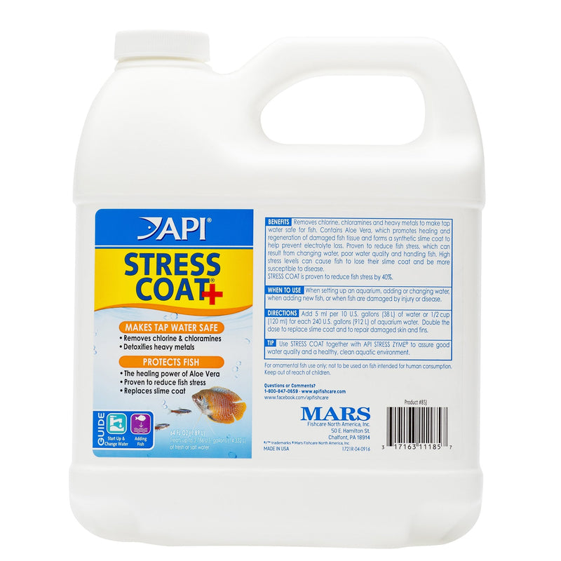 API Stress Coat Aquarium Water Conditioner, 1.9 Liter Bottle & Prevent Algae Aquarium Algae Control Solution, 237 ml Bottle 1.9 l (Pack of 1) + Algae Control Solution, 237 ml Bottle - PawsPlanet Australia