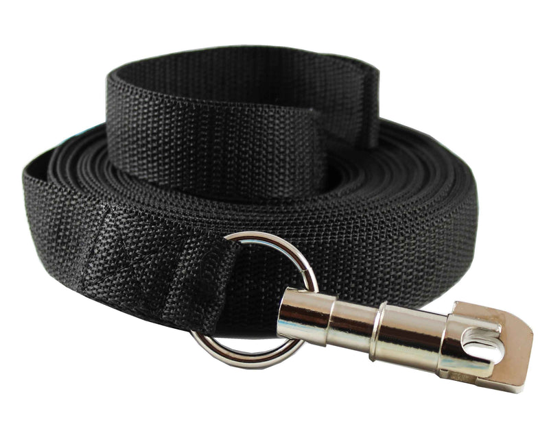 [Australia] - Dog Leash 1" Wide Nylon 10 Feet Extra Long for Training Secure Locking Snape Locking Snap 