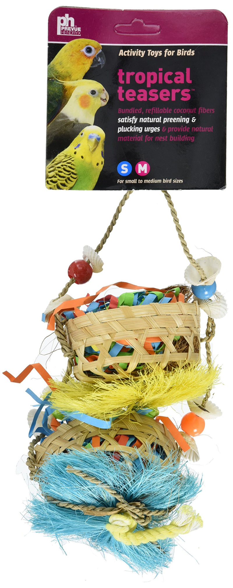 [Australia] - Prevue Pet Products 62512 Tropical Teasers Sky Rider Bird Toy 