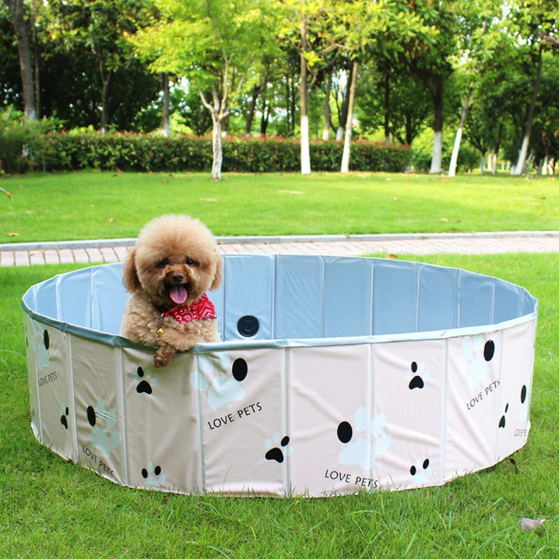 Kids Ball Pit Play, Pool Foldable Kids Pool Pet Dog Cat Bathing Tub Indoor Outdoor Puppy Pool Pad Pool in Yard Garden - PawsPlanet Australia