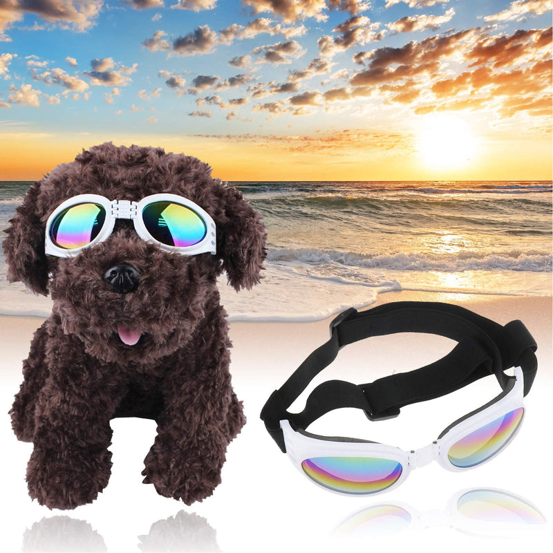 Create Idear Pet Dog Sunglasses Doggy Folding UV Anti-wind Sun Glasses Protection Eyewear Goggle Adjustable Strap - PawsPlanet Australia