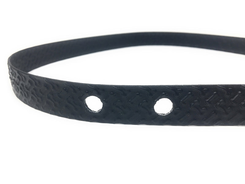 [Australia] - Sparky Pet Co 3/4" 2 Hole 1.25" Biothane Universal Supple Bone Embossed Dog Strap with RFA 529 & RFA 67D Battery Pack Black 