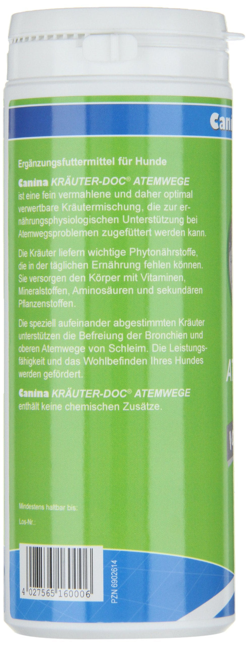 Canina Herb-Doc respiratory system, pack of 1 (1 x 0.15 kg) - PawsPlanet Australia