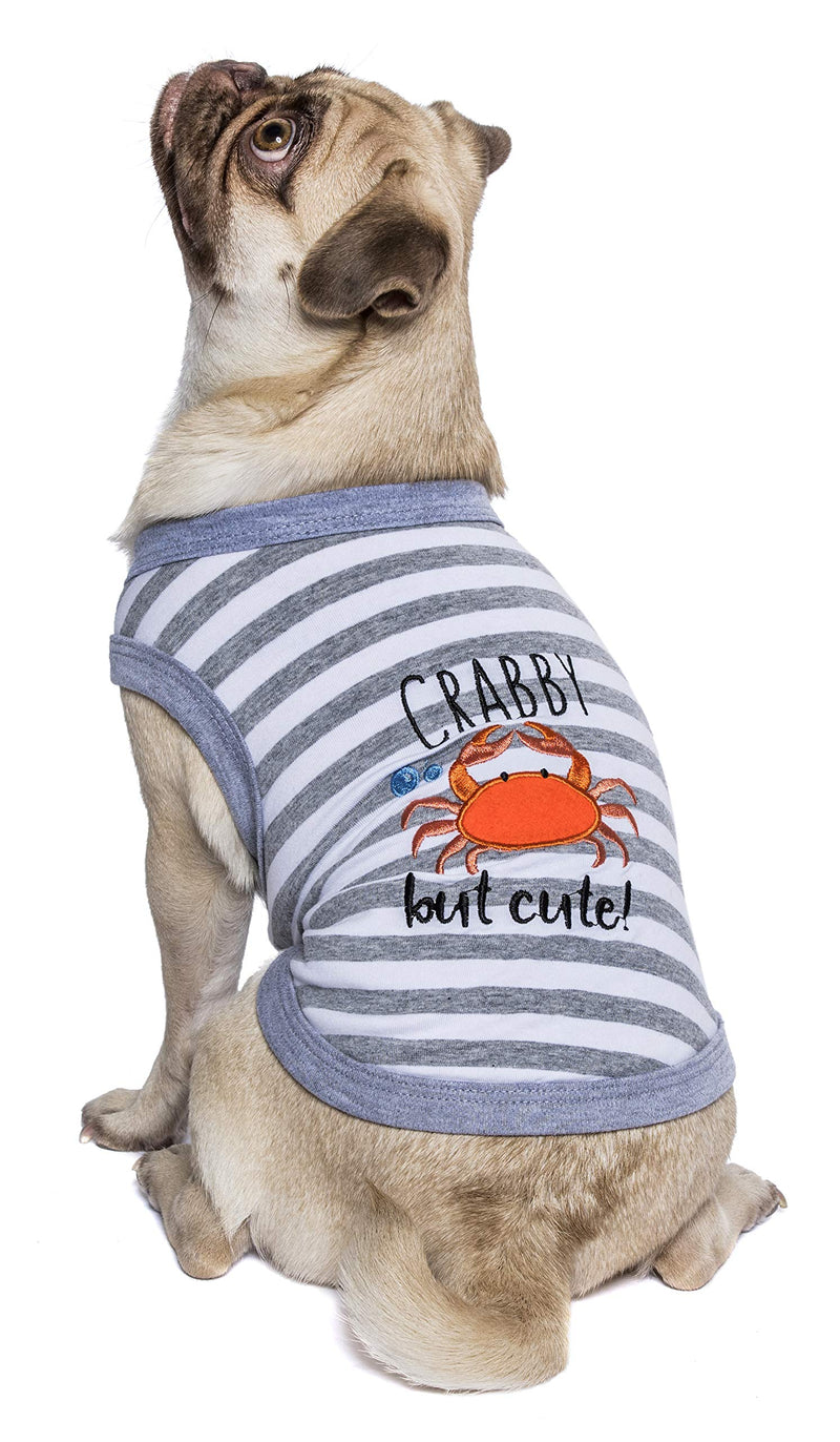[Australia] - Parisian Pet Parisian Pet Captain Dog T-Shirt Medium Crab 