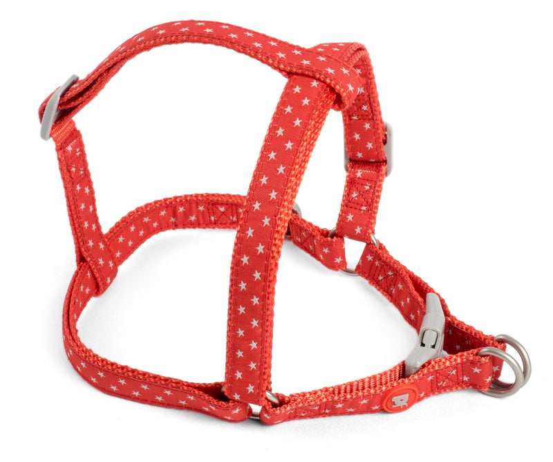 Petface (Little Petface) Puppy Dog Harness, Small, Grey Stars - PawsPlanet Australia