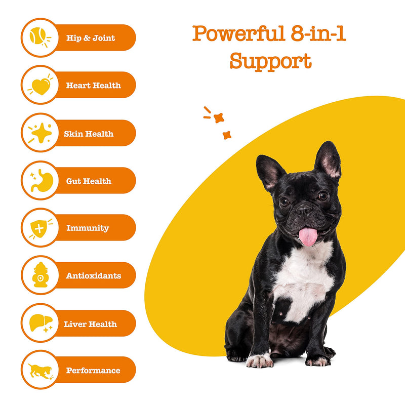 Zesty Paws, 5-in-1 Multivitamin Bites for Dogs, All Ages, Peanut Butter Flavour, 90 Soft Chews - PawsPlanet Australia