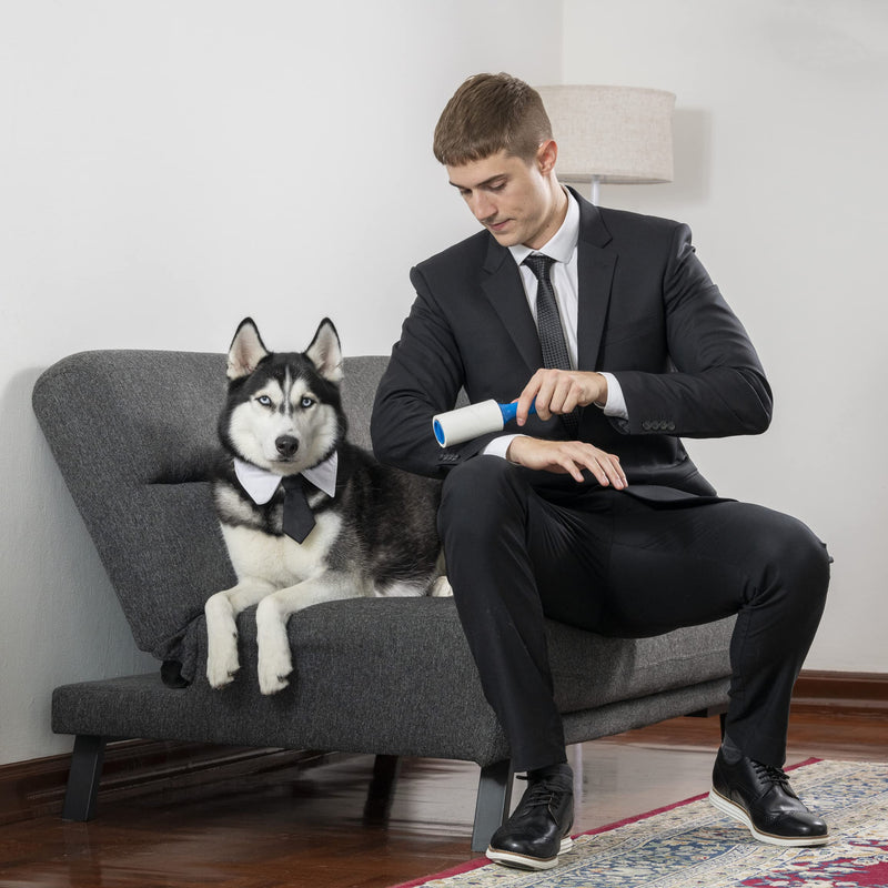 PetLovers Extra Sticky Lint Roller Mega Value Set 450 Sheets for Pet Hair Removal, Dog and Cat Lint Removal 5 Pieces Pack of 5 - PawsPlanet Australia