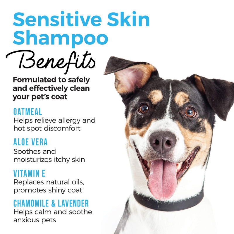 [Australia] - Shed Defender Sensitive Skin Shampoo for Dogs, Plant Based Ingredients Oatmeal, Aloe & Vitamin E, Soothes Dry, Itchy Skin, Allergies, Hypoallergenic 