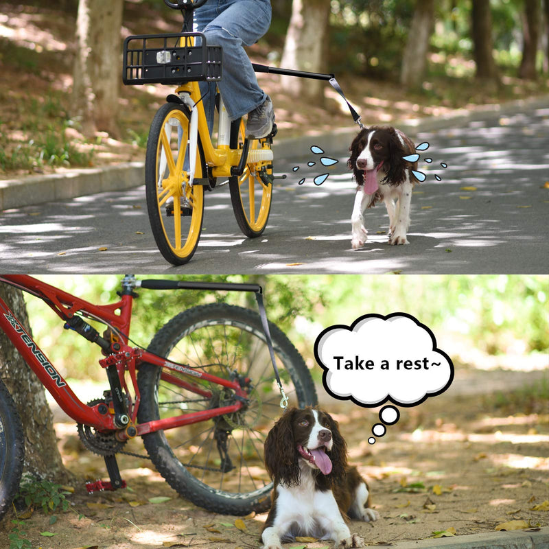 Dog Bike Leash Bike Dog Leash Dog Bike Leash Attachment Dog Leash for Bike Hands Free Dog Leash Bicycle Dog Leash for Large Middle Small Dogs Retractable Bicycle Dog Leash - PawsPlanet Australia