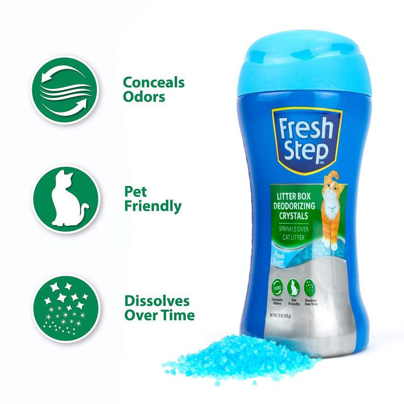 [Australia] - Fresh Step Cat Litter Crystals | Cat Litter Box Deodorizer 1 Pack Fresh Scent 