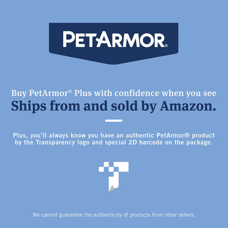 PetArmor Plus for Dogs Flea and Tick Prevention for Dogs, Long-Lasting & Fast-Acting Topical Dog Flea Treatment, 3 Count Small - PawsPlanet Australia