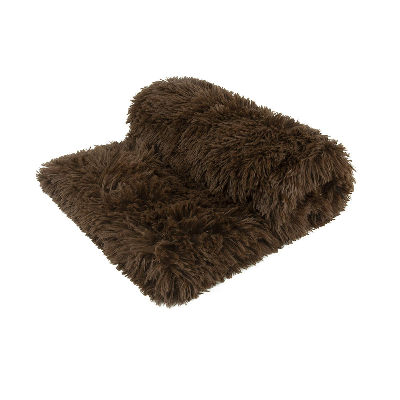 [Australia] - The Dog’s Blanket Sound Sleep Original Blanket, Premium Quality Calming, Anti-Anxiety Snuggler Blankets Large Blanket (28x42") Chocolate Brown Faux Fur 