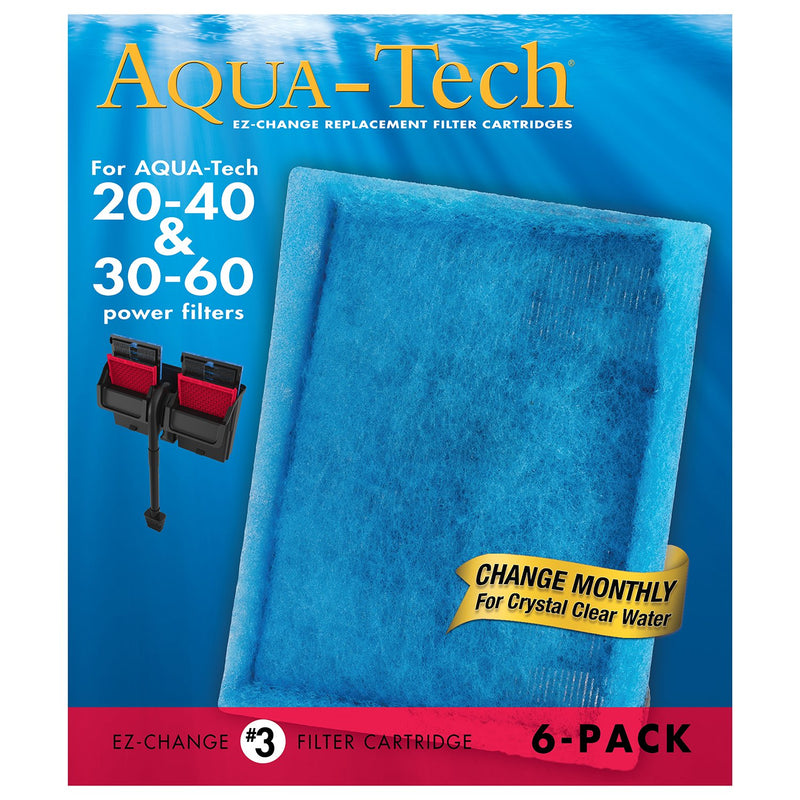 [Australia] - Aqua-Tech EZ-Change Aquarium Filter Cartridge 6-Pack 