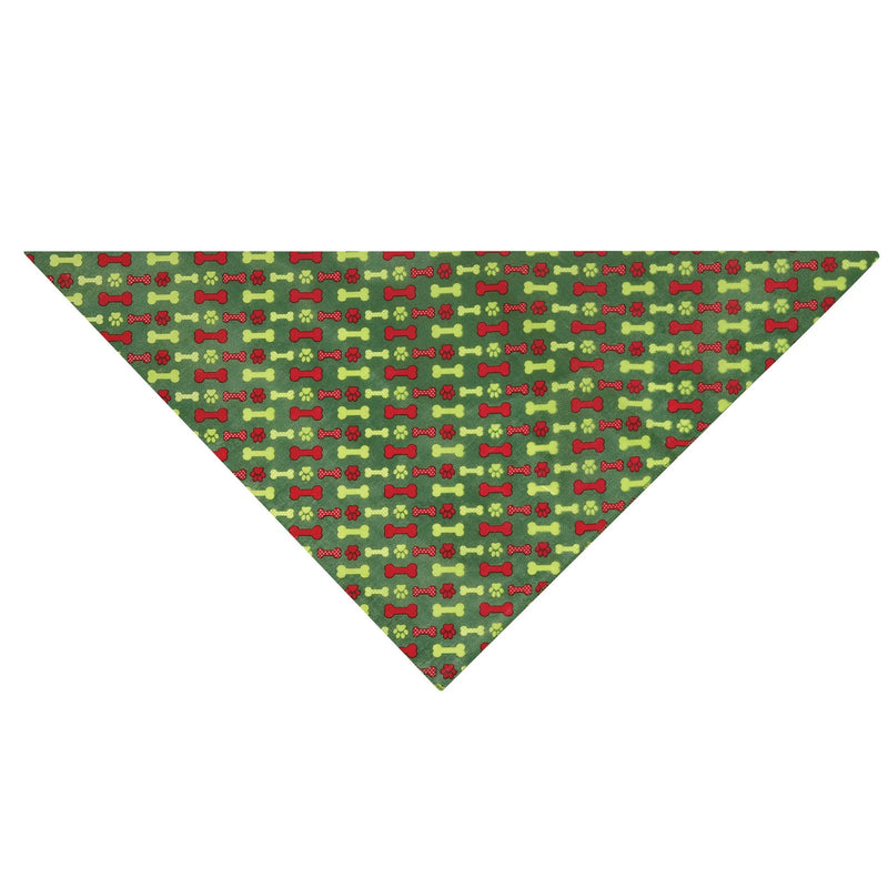 [Australia] - Aria Holiday Bones Dog Bandana, 19"X19" 