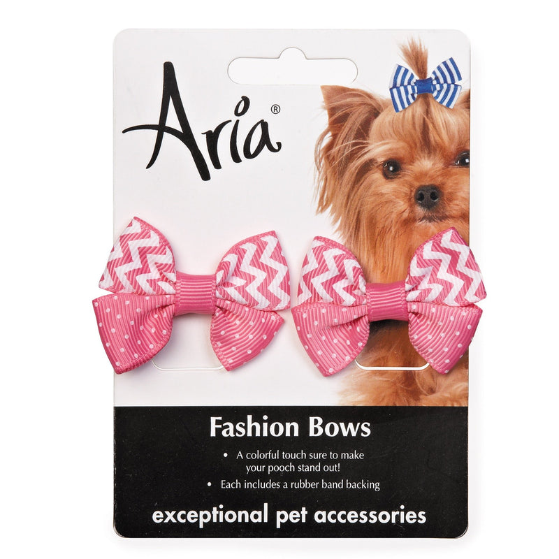 [Australia] - Aria 48 Piece Cute Chevron Dog Bow Canister 