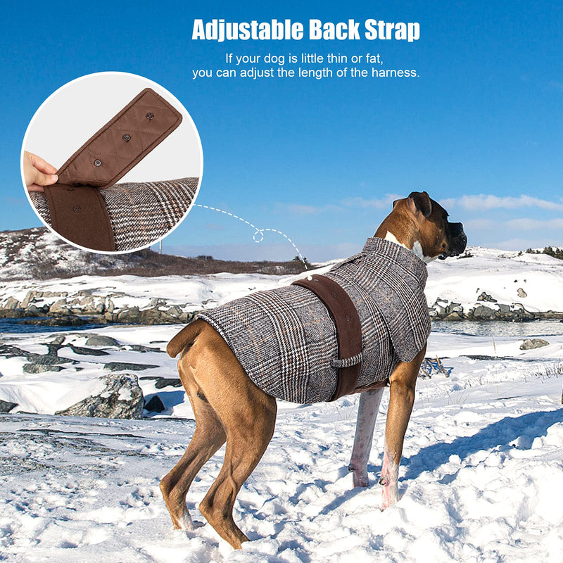 Dog Coat - Jacket Dog Winter Coat, Cold Weather Dog Coat Warm Dog Jacket for Medium Large Dogs As Shown L - PawsPlanet Australia