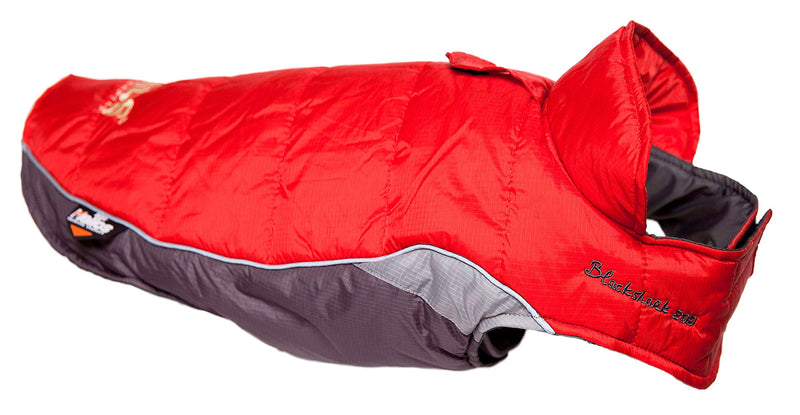 [Australia] - DOGHELIOS 'Hurricane-Waded' Plush Adjustable 3M Reflective Insulated Winter Pet Dog Coat Jacket w/ Blackshark technology, X-Large, Molten Lava Red 