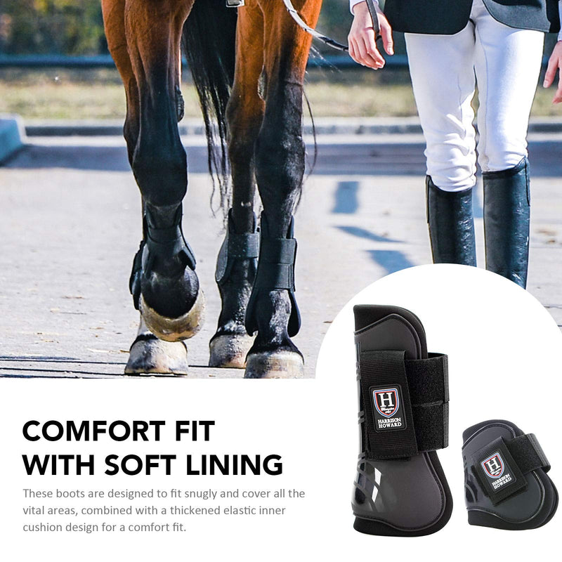 Harrison Howard Horse Tendon Boots Open Front/Fetlock Boot for Horse Set of 4 - PawsPlanet Australia