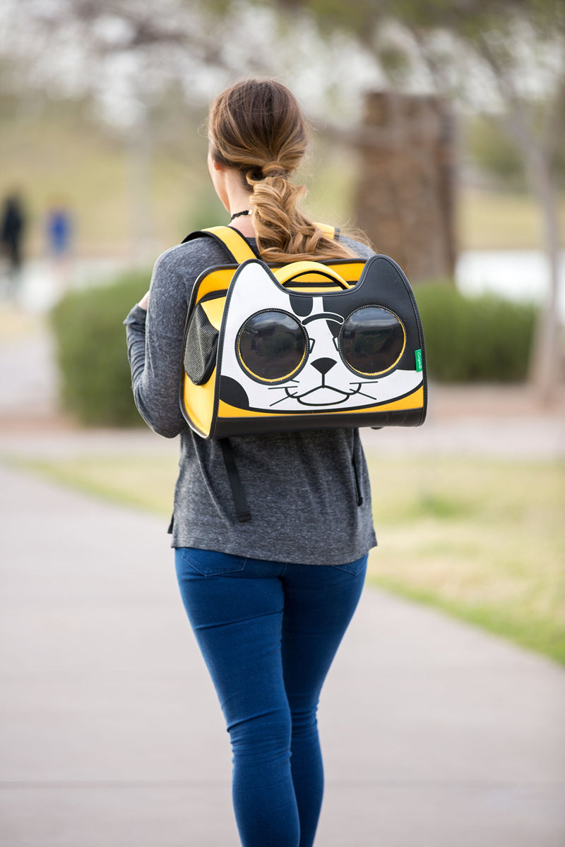 [Australia] - Primetime Petz Catysmile Backpack Cat Carrier Yellow 