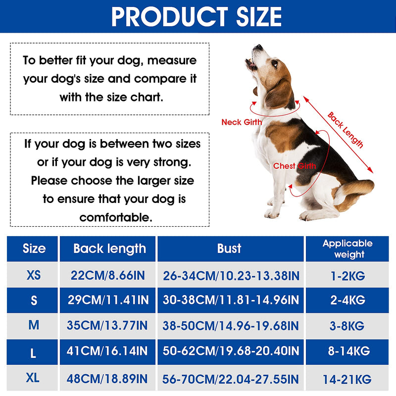 cobee Dog Recovery Suit, Dog Abdominal Wound Protector Puppy Post-Surgery Wounds for Male/Female Dogs, Post-Surgery Pet Surgical Snuggle Suit for Small Medium Dogs (M Size) Polyester - PawsPlanet Australia