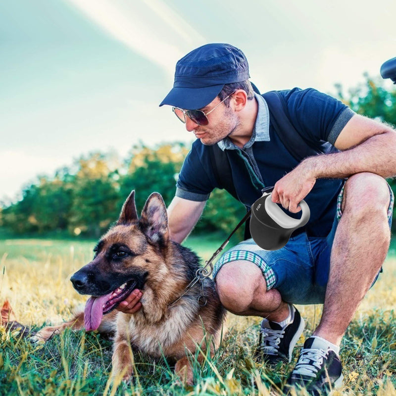 Fida Retractable Dog Leash 26ft, Heavy Duty Pet Walking Leash for Medium/Large Dogs up to 110 lbs, Tangle Free. One-Hand Brake Black - PawsPlanet Australia