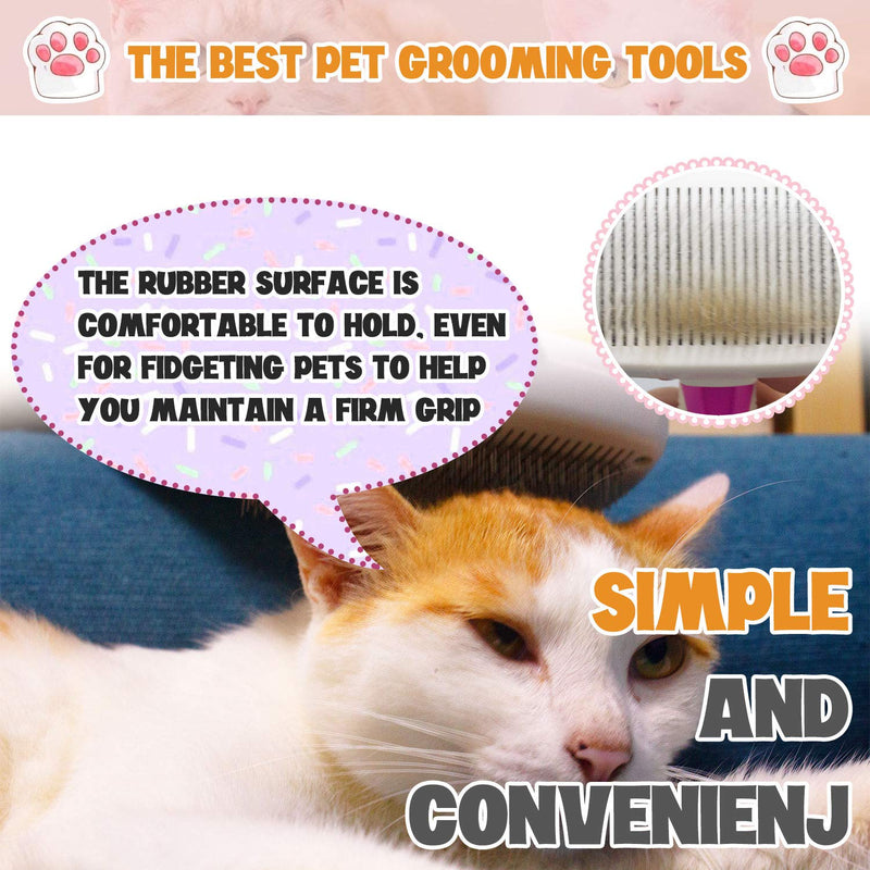 Professional Pet Brush, Combing and Cleaning to Remove Tangled Pets' Hair, 1-click Removal of Hair, Suitable for Cats and Dogs(green) green - PawsPlanet Australia