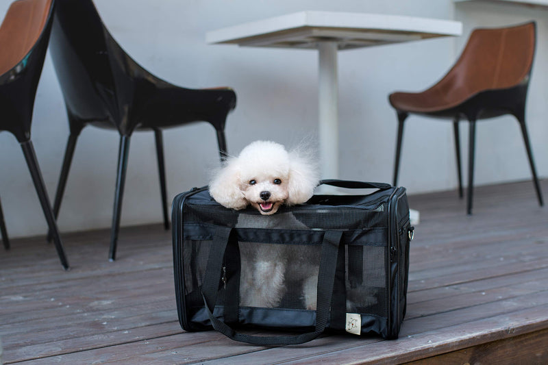 [Australia] - Best Pet Supplies Duffel Pet Carrier Black Duffel 