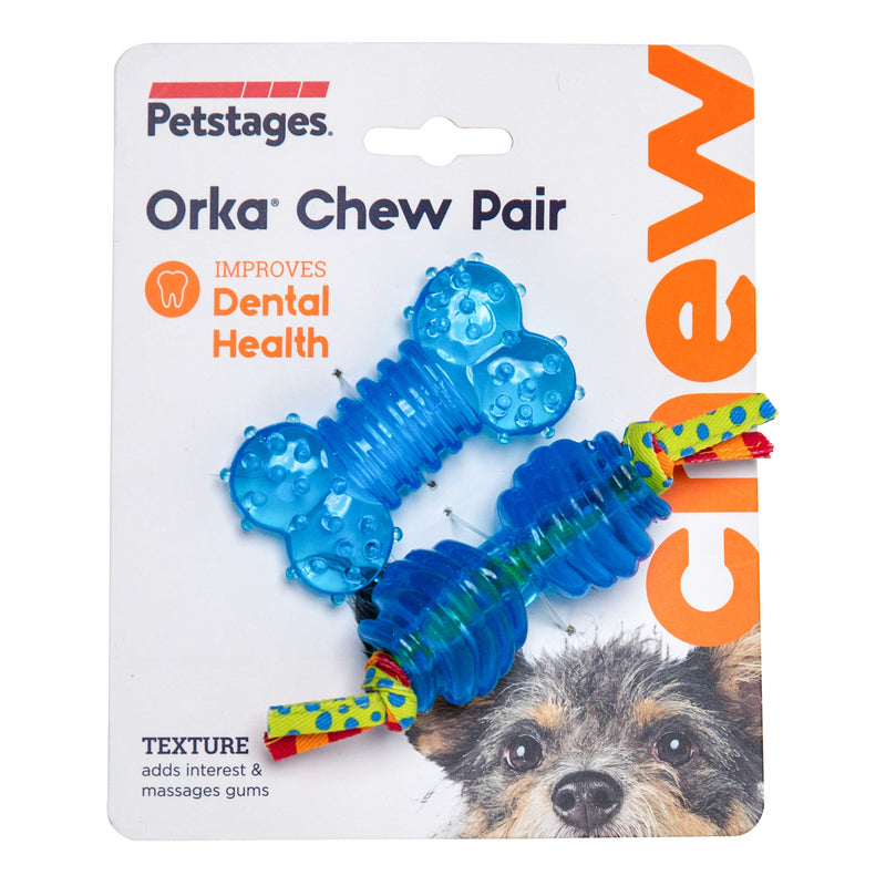 [Australia] - Petstages Orka Alternative Chew Dog Toy Royal Blue Chew 2 Pk 