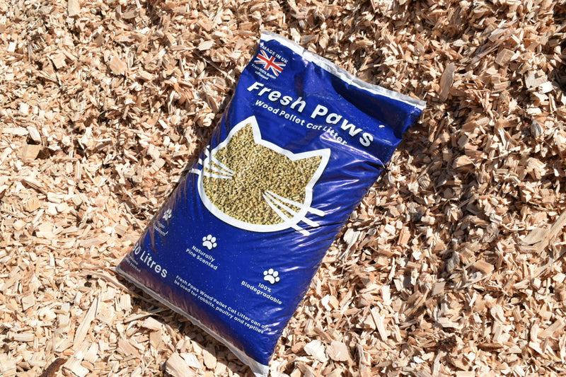 Fresh Paws Premium Wood Pellet Cat Litter, 30 L - PawsPlanet Australia