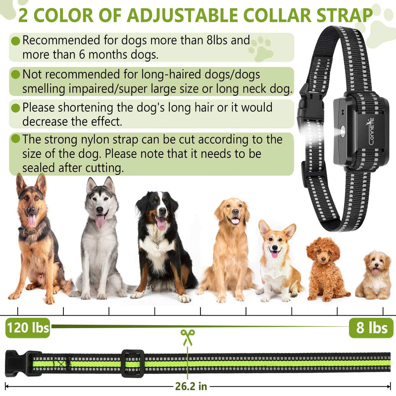 Auto Citronella Bark Collar for Dogs, [1Citronella Spray] Waterproof Spray Dog Training Collar, No Shock Humane Citronella Dog Barking Collars, Safer Rechargeable Anti Barking Control Collar Black - PawsPlanet Australia