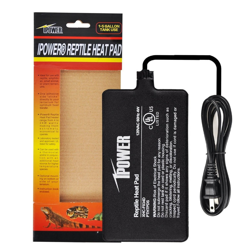 iPower Under Tank Heat pad and Digital Thermostat Combo Set for Reptiles 4" x 7" & Control - PawsPlanet Australia