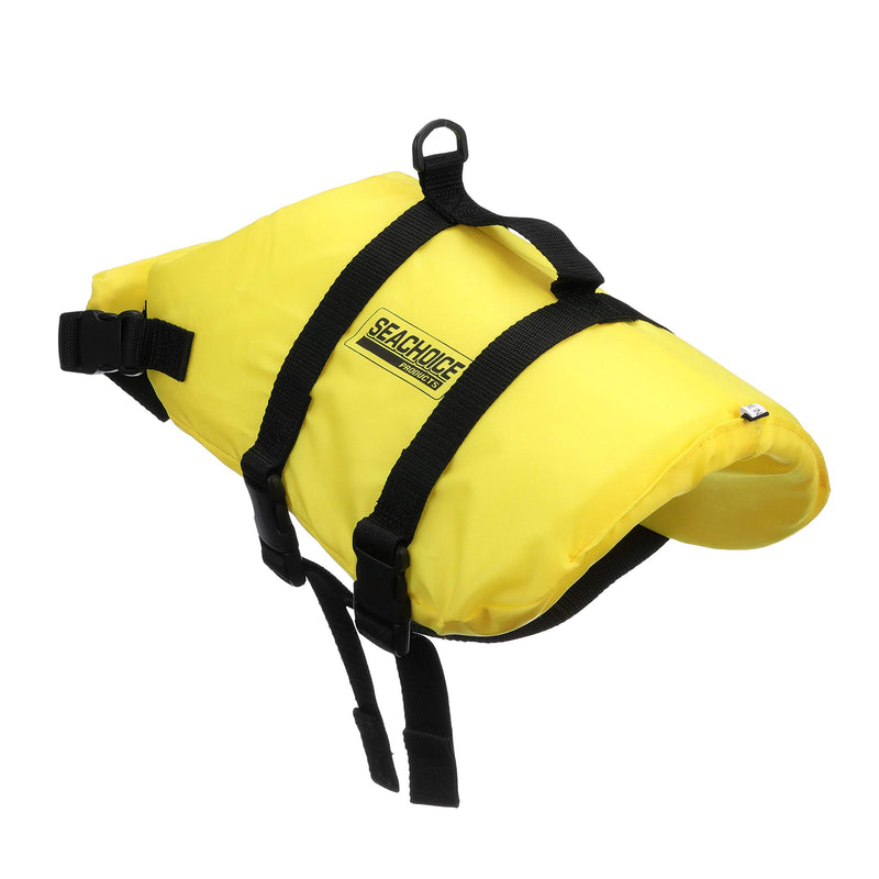 Seachoice 86320 Dog Life Vest - Adjustable Life Jacket for Dogs, with Grab Handle, Yellow, Size Small, 15 to 20 Pounds - PawsPlanet Australia